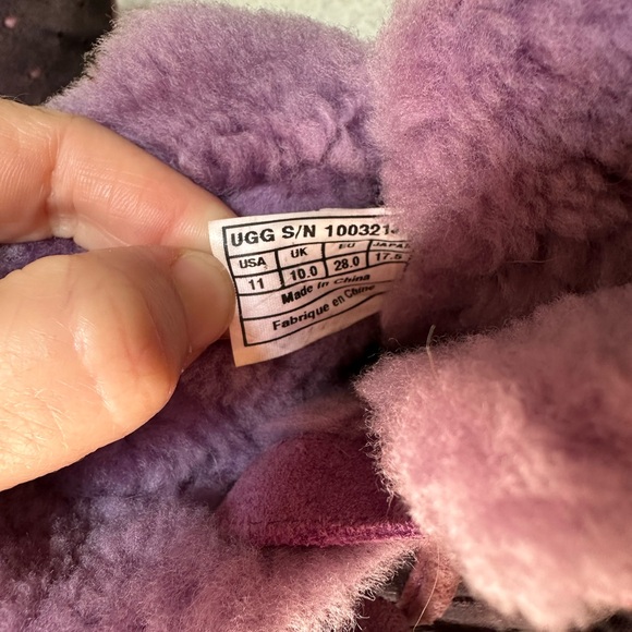 UGG Boots With Suede Bows And Hearts | Color: Lavender and purple| Size: 11 - Picture 6 of 7